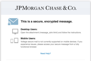 Chase Secure Email that looks like a phishing attempt